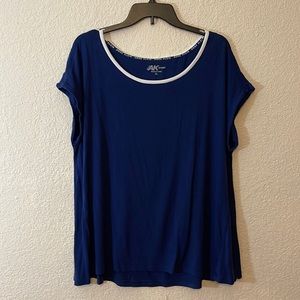 AK navy blue blouse XL